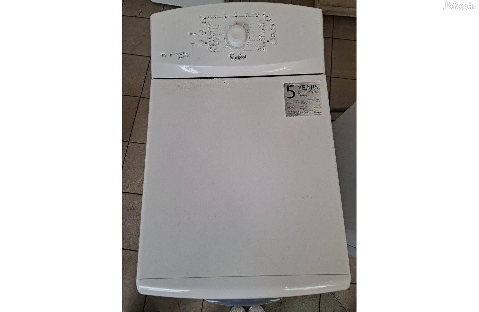 Használt Whirlpool AWE 50210 Felültöltős Mosógép [H16134] 3 hó gari